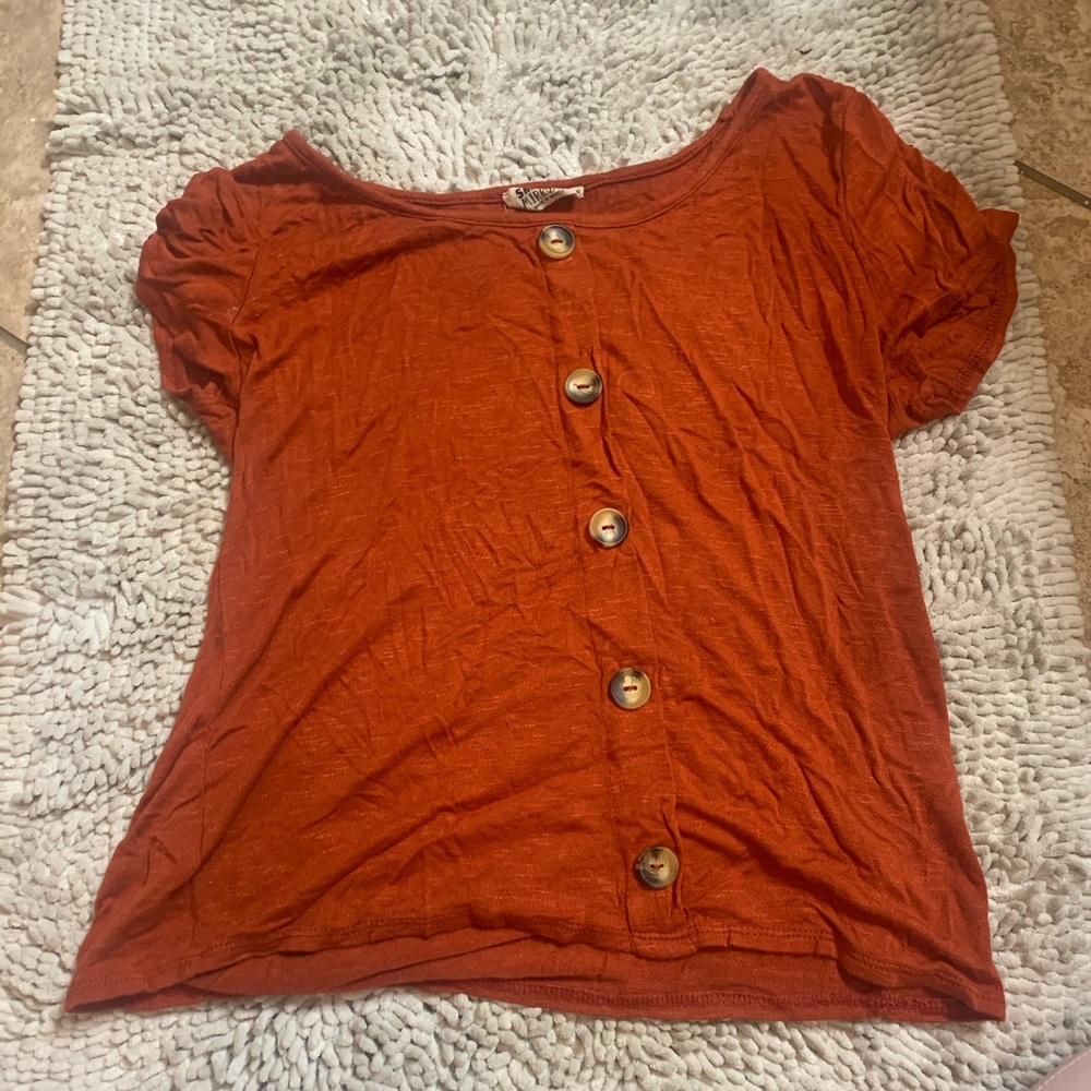 faux button up blouse